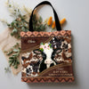 Love Cow Breeds Cattle Farm, Just A Girl Who Love Cows SouthWestern Leather Texture Personalized Tote Bag LPL14DEC23NY1