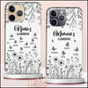 Grandma's Garden - Wild Flowers With Butterflies - Personalized Silicone Phone Case - NTD03JAN24NY2