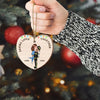 Saving Lives Together - Couple Police, Firefighter, Nurse Gifts by Occupation Personalized Wood Shape Ornament NVL23OCT23NY1