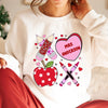 Valentine XOXO Teacher Personalized Sweatshirt VTX25JAN24NY1