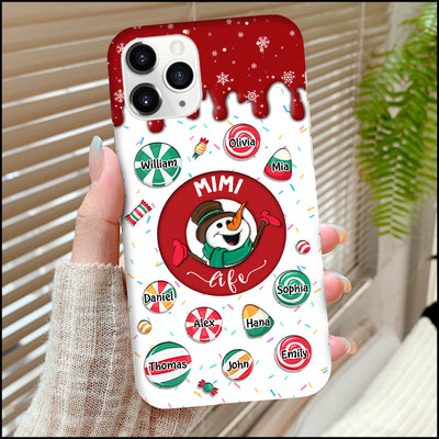 Grandma Life Sweet Candy Kids Personalized Silicone Phone Case VTX08DEC23NY1
