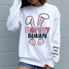 Glittery Grandma Bunny Easter Day Personalized Sweatshirt VTX06FEB24NY1
