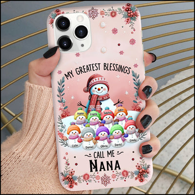 Personalized Silicon Phonecase - My Greatest Blessings Call me Grandma - NTD30NOV23NY1