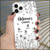 Grandma's Garden - Wild Flowers With Butterflies - Personalized Silicone Phone Case - NTD03JAN24NY2