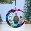 Personalized Grandma Grandkid On Moon Acrylic Ornament NVL23OCT23NY3 Acrylic Ornament HumanCustom - Unique Personalized Gifts Made Just for You Pack 1