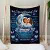 Love You To The Moon And Back Upload Photo Blanket Gift For Daughters VTX15DEC23NY2
