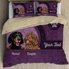 Dog Personalized Bedding Set, Personalized Gift for Dog Lovers, Dog Dad, Dog Mom NVL17FEB24NY1