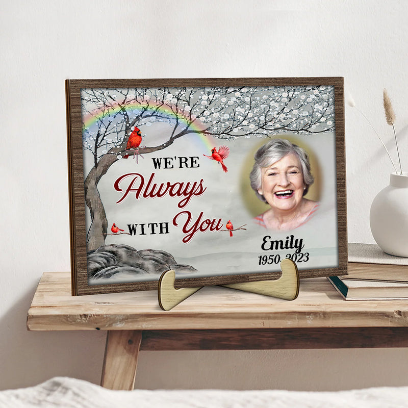 Discover A big piece of my Heart lives in Heaven Upload Photo Memorial Personalized Wood Plaque
