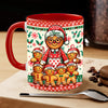 Personalized Christmas Accent Mug - Custom Grandma And Kids Gingerbread - NTD21NOV23NY1