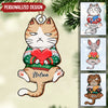 Have Yourself A Very Meowy Christmas - Cat Personalized Custom Ornament - Wood Custom Shaped - Christmas Gift For Pet Owners, Pet Lovers NVL23NOV23CA1