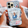 Memorial Upload Photo Wings Heaven, In Loving Memory A Big Piece Of My Heart Lives In Heaven Personalized Phone Case LPL26DEC23CT1