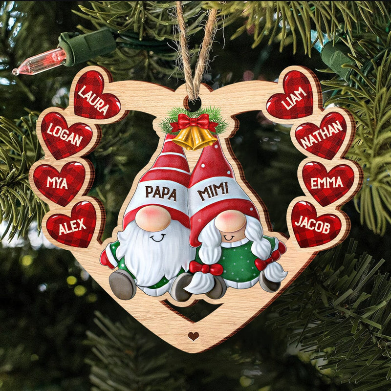 Wooden Christmas Tree Shaped Ornament - Personalized