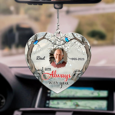 I Am Always With You Butterfly - Memorial Gift - Personalized Custom Photo Upload - Acrylic Ornament - NTD25DEC23CT1