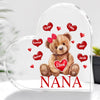 Mama Bear With Heart Kids Personalized Acrylic Plaque Mother's Day Gift VTX28FEB24CT2