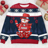 Colorful Christmas Snowman Grandma Mom Little Heart Kids Personalized Sweater HTN13OCT23CT3