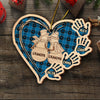 Couple Snowman Grandma Grandpa Hand Grandkids Personalized Wood Custom Shape Ornament HTN13NOV23CT1