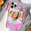 Sparkling Memorial Upload Photo Heart, I Have An Angel In Heaven I Call Her Personalized Phone Case LPL28DEC23CT1