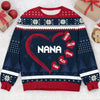 Grandma Sweatheart Grandkids Personalized Sweater Awesome Christmas Gift HTN13OCT23CT4