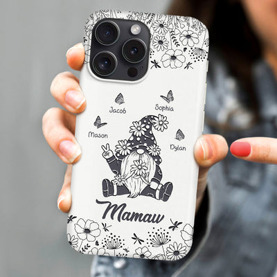 Gnome Grandma Mom Butterfly Personalized Phone Case CTL03JAN24CT2