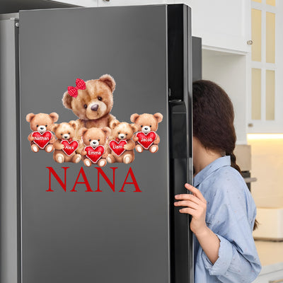 Mama Bear With Cute Little Bear Kids Personalized Decal Gift For Mom/ Grandma VTX05MAR24CT3
